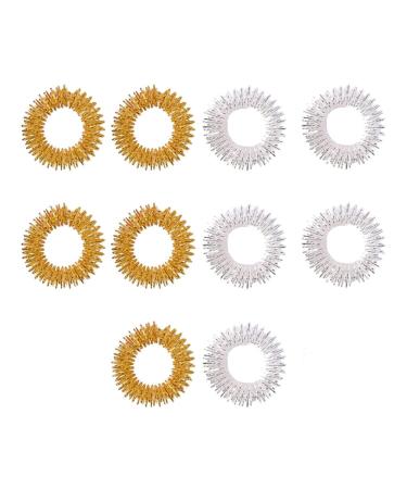 Gatuida Rings 10pcs Finger Massage Ring Toy Pointed Medicine This Wire Made Of Carbon Steel Toys
