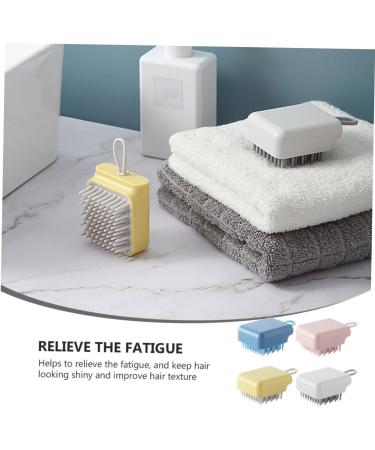 TOVINANNA 8 STK Massage Shampoo Brush Set - Baby Comb Shower Brush & Scalp Scrubber for Body & Hair Care - Multifunction Pebble Gel Massage Tool - Buy Online on GoSupps.com