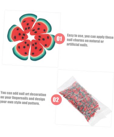 FRCOLOR 4 Pieces 5 Decorative Ornaments DIY Accessories for Nail Salons Face Ice Cubes Mobile Phone Shell Ornament Fruit Slices Nail Art Animal Decor Polymer Clay Manicure Charm - Buy Online on GoSupps.com