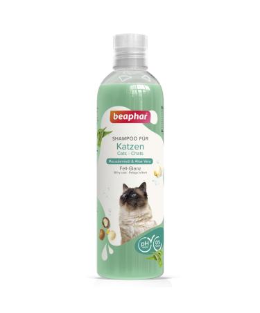 Beaphar Shampoo for Cats with Macadamia Oil and Aloe Vera pH-neutral Paraben-free Vegan Pack of 1