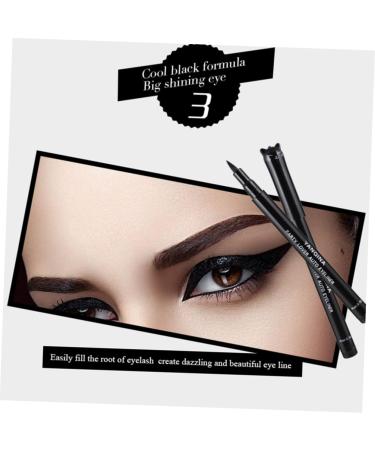 Beavorty 2pcs Waterproof Eyeliner Pencil Eyeliner Waterproof Eyeliner Tool Kitten Three-dimensional 1 count (Pack of 1) Blackx2pcs - Buy Online on GoSupps.com