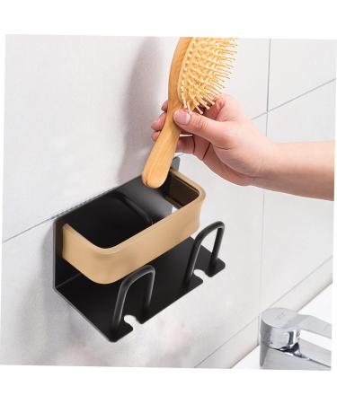 Cabilock 5-Piece Space Vanity Golden Wall Organizer - Black Shower Brush Toothbrush & Cup Holder for Bathroom - Buy Online on GoSupps.com