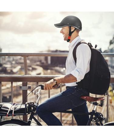 Bicycle Baseball Helmets Bike Helmet Adults - Adjustable ABS Leather Safety Helmet for Men & Women, Black, Size 21.6-24.4in - Buy Online on GoSupps.com