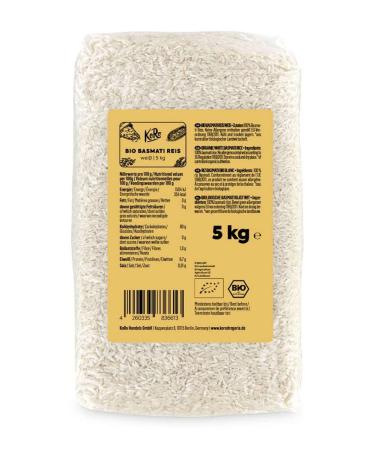 KoRo - Organic White Basmati Rice 5 kg - organic rice, without additives, from India, aromatic and easy to cook