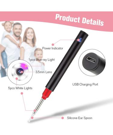 Wireless Otoscope with Camera for Ear Wax Removal - 1080P WiFi Ear Cleaner for iOS Android - Visual Ear Endoscope for Adults, Kids & Pets - Pink - Buy Online on GoSupps.com
