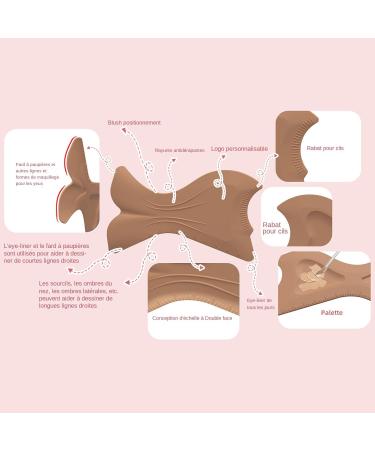  Qikam Eyeliner Stencil Eye Makeup Stencil Eye Makeup Stencil For Evening Meeting Beauty Commuting Daily Life Travel Office Dating Wedding Photoshoot - Buy Online on GoSupps.com