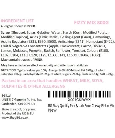 BG Pick & Mix Sweets - Sweeties Retro Candy Bundle Deal 2x Pouches - Fizzy & Non-Fizzy 800g - Buy Online on GoSupps.com