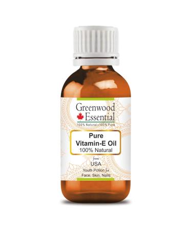 Greenwood Essential Pur Vitamine E Huile 100% Qualit Th rapeutique Naturelle pour les soins personnels 15ml (0 50 oz)