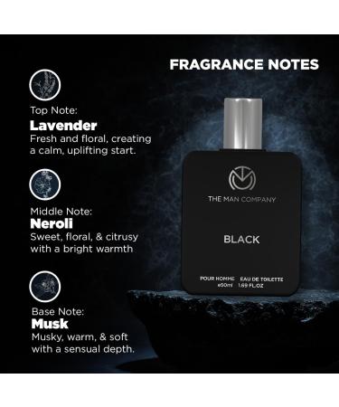 The Man Company Black EDT Perfume For Men - 50ml | Premium Long Lasting Fragrance Spray | Gift for Him - Buy Online on GoSupps.com