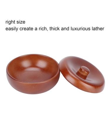 Premium Wooden Shaving Bowl with Lid - Ideal for Men's Shaving Foam & Soap | International Shipping Available - Buy Online on GoSupps.com