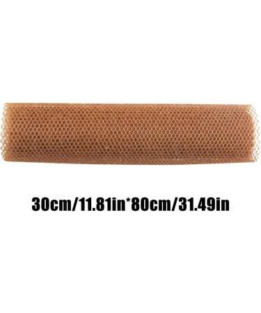 Long Net Bath Sponge | Nylon Mesh African Mesh Cloth Shower Net Scrubber Dead Skin Removal Bath Sponges for Women & Men Coffee - Buy Online on GoSupps.com
