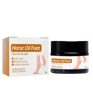 Foot Cream with Horse Oil, to make them smoother and longer, Foot Care Cream, Softens and Moisturizes the Skin Restorative Foot Lotion, Heel Repair Peeling