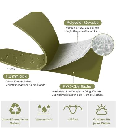 Buy XBen 5m Waterproof Dog Tow Lines - Rubberized Drag Line with Lockable Carabiner | Ideal Leash for Small & Medium Dogs | Durable Training Line with Hand Loop - Green - Buy Online on GoSupps.com