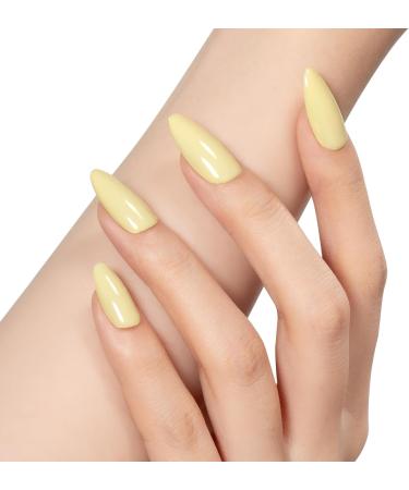 MEGIOR Yellow Gel Nail Polish 15ml Cream Yellow Gel Polish 1PC Soak Off UV LED Nail Gel Polish for Nail Art Manicure Salon DIY Home for Women Girls Nails Creme Yellow - Buy Online on GoSupps.com