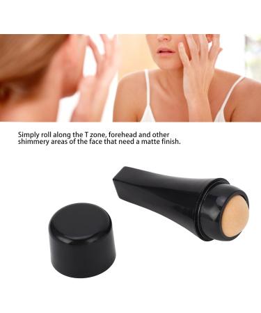 Volcanic Stone Roller Oil Absorbing Reusable Tightens Pores for Oily Skin Control Black with Portable Design - Buy Online on GoSupps.com