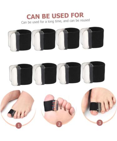 Healeved 4 Pairs Orthopedic Bunion Correct Spacer Set for Men - Black 2.5x2cm - Buy Online on GoSupps.com