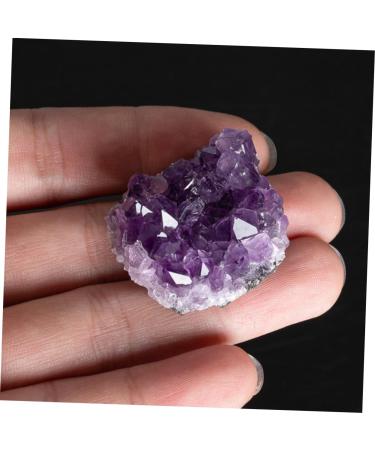 FOMIYES 3pcs Natural Crystal Cluster Crystal Cluster Adornment Purple Decor Artwork Unique Natural Minerals - Buy Online on GoSupps.com