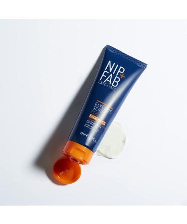 Nip + Fab Glycolic Acid Fix Face Scrub - AHABHA Exfoliating Cleanser with Salicylic Acid & Aloe Vera - 75ml - Buy Online on GoSupps.com