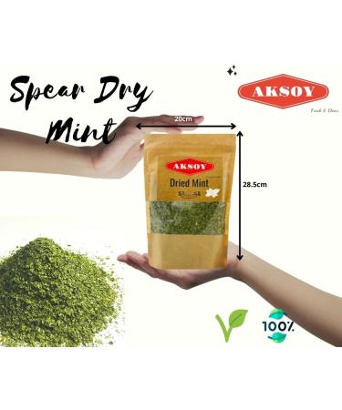 100% Natural Aksoy Premium Pure Dried Spearmint Mint - 250g - Buy Online on GoSupps.com