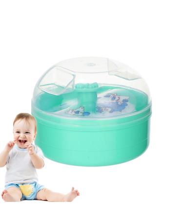Bouff e De Poudre Corporelle Et R cipient Bouff e De Poudre Pour Poudre Corporelle - Applicateur de houppette de poudre tui poudre pour le corps avec houppette pour poudre libre fond de teint Vert
