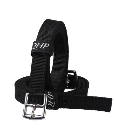 QHP Stirrup Leathers Nylon (150 cm black) 150 cm black