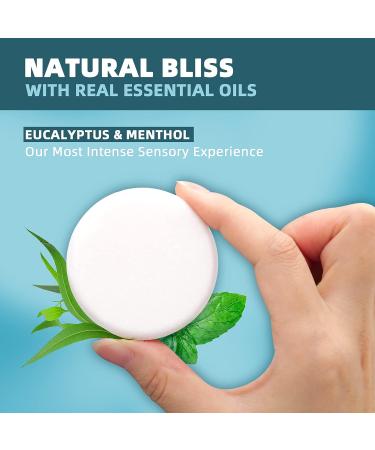 Mismystery Eucalyptus Menthol Shower Steamers for Sinus Relief and Relaxation - Shower Bombs for Aromatherapy Bath - Fathers Day Gift - Buy Online on GoSupps.com