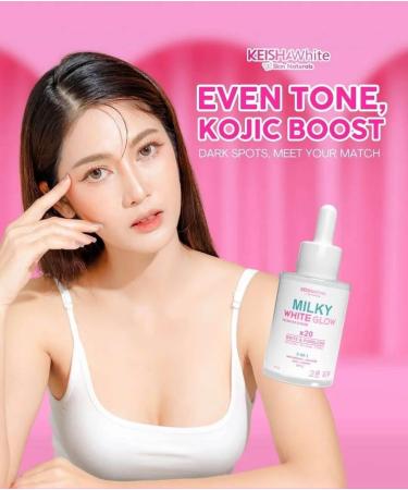 KEISHA White Skin Naturals Milky White Glow Premium Serum 30ml - Buy Online on GoSupps.com