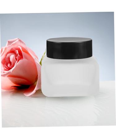 minkissy Travel Makeup Bottle with Cap Portable Cosmetic Jar Body Butter Jars Refillable Cream Jar Square Cosmetic Jars Lotion Jar Sample Jars Eyeshadow Jars Small Jar Glass Round - Buy Online on GoSupps.com