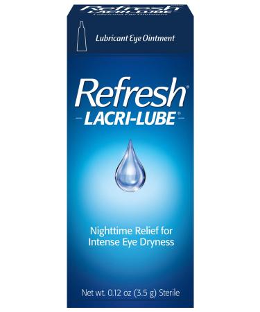 Refresh Lacri-Lube Lubricant Eye Ointment Net Wt. 3.5Gram 0.12 Ounces (1 Tube)