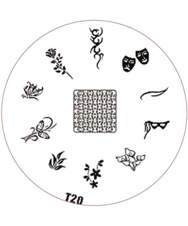 ++SPECIAL ITEM++ Stamping stencil T-Series: T20 Mask Rose Butterfly