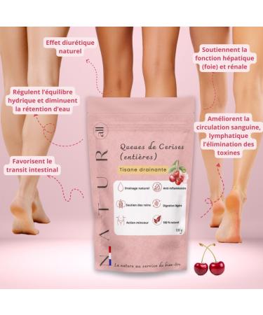  G n rique Natur'All Cherries Tails Powerful Draining Herbal Tea - Loose Cherry Tail Infusion Slimming Herbal Tea Slimming and Weight Loss Anti-Retention Herbal Tea 100 g 100% Natural - Buy Online on GoSupps.com