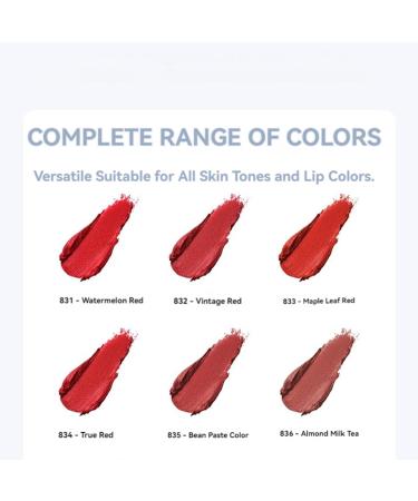 Non-Stick Waterproof Lip Balm & Matte Lipstick Silky Velvet Lip Gloss | Long-Lasting Non-Transferable Formula (836 Almond Milk Tea) - Shop Internationally - Buy Online on GoSupps.com