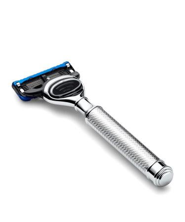 Buy The Art of Shaving Fusion Chrome Engraved Razor - 27 lb | Premium Shaving Gear for a Luxurious Experience | Worldwide Shipping Available - Buy Online on GoSupps.com