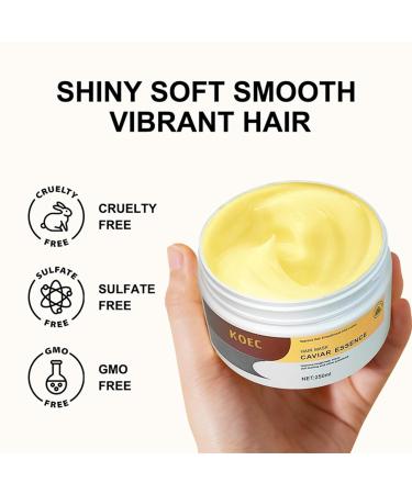 Collagen Hair Mask - Caviar Treatment for Damaged Hair | Deep Repair & Conditioning for All Hair Types - Buy Online on GoSupps.com