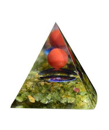 Crystal Rough Crystals and Stones Pyramid Natural Obsidian Reiki Home Decor Inspirational Gifts for EMF Protection 1pc (Color : 4 Size : 1.97 x 1.97in) 1.97 x 1.97in 4