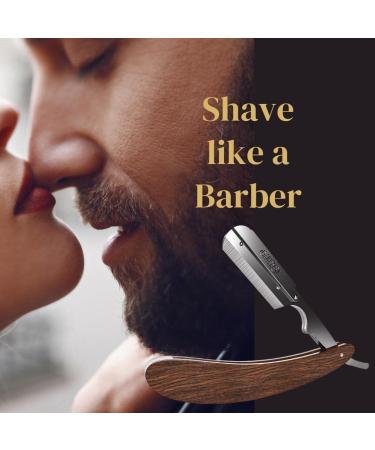 Bartzart Premium Razor Set | Wooden Handle Exchange Blade System Includes Derby Razor Blades & Etui | Perfect for Men s Grooming and Beard Care - Buy Online on GoSupps.com