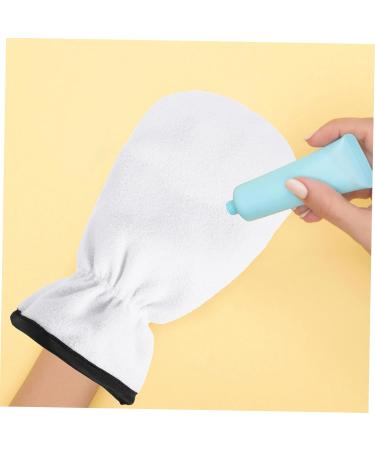 Beatifufu 1 Pair Maintenance Essential Oil Gloves Warmer Hand Care Mittens Mittens Hand Moisturizer Gloves Wax Warming Gloves Skin Care Gloves Exfoliating Care Gloves Flannel White 29.00X16.00X1.00CM - Buy Online on GoSupps.com