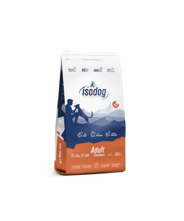 Iso dog - Premium Croquettes for Adult Dogs of Small and Medium Breeds - Gluten-free - Optimal digestion - Rich in Chicken - 3kg - GMO-free - 100% Natural raw materials (3kg)