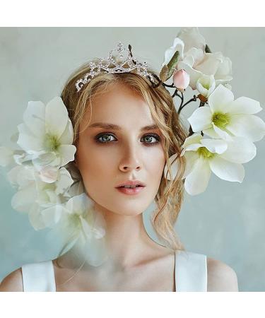 Gortin Girls Crystal Tiara Crown - Princess Crown for Birthday & Wedding Headpieces (Type 1) - Buy Online on GoSupps.com