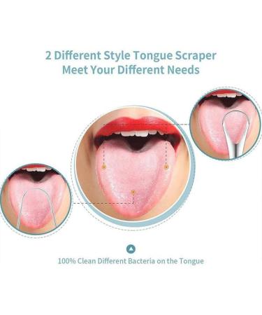 Stainless Steel Tongue Scraper - Bbasiliysd 1 Piece Breath Cleaner Tool for Adults | Oral Hygiene Accessory - Buy Online on GoSupps.com