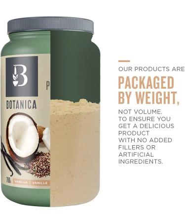 Botanica Vegan Protein Powder | Plant Based Protein Powder | Vegan Keto Friendly and Organic Protein Powder Drink with BCAAs Amino Acid Profile Naturally Sweetened | Gluten Free Dairy Free Stevia & Sugar-Free (20 Servings (Pack of 1) Vanilla) Vanilla 780  - Buy Online on GoSupps.com
