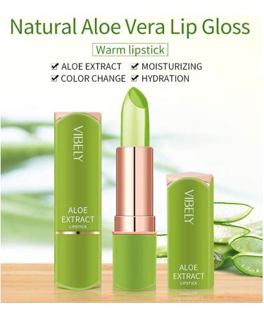 Magic Temperature Color Changing Lip Balm Set | Dulele Organic Aloe Vera Moisturizing Jelly Crystal Lipstick (3 Pack) - International Shipping Available - Buy Online on GoSupps.com