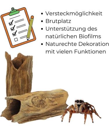 Spawning Cave for Fish & Crabs - Realistic Tree Trunk Aquarium Decoration | International Shipping - Buy Online on GoSupps.com