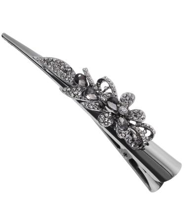 minkissy duckbilled hair clip for girl large Cymbidium Korean version hair barrettes for girls clip for hair Miss girl vintage Metal headgear hair accessories horn clip big hairpin
