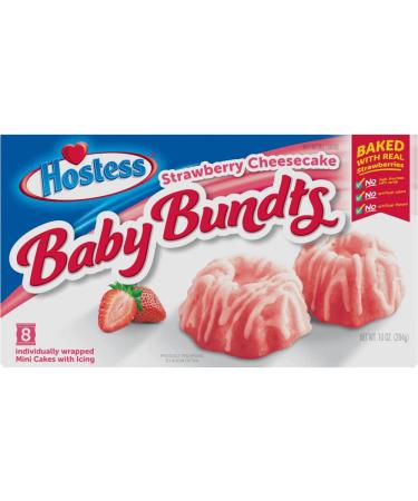 Hostess Baby Bundts 10oz (Strawberry Cheesecake), 10 Ounce (Pack of 1)