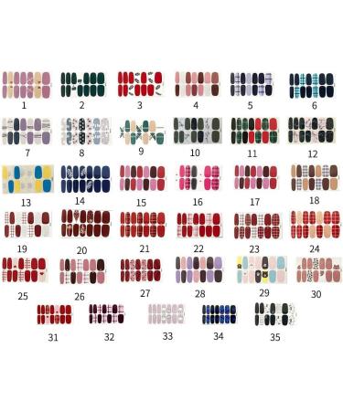 dijiusidy Nail Art Stickers Self-Adhesive Fingernail Decal with Strap Glue DIY Art Decor Full Cover Manicure Kits for Women Girls YMX192 - Buy Online on GoSupps.com