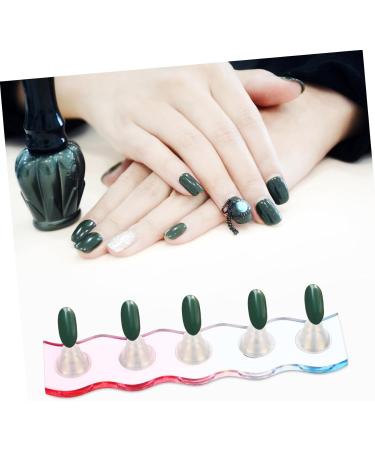HONMEET 1 Set Nail Stand Set Nail Tips Training Stand Magnetic Nail Tips Practice Nail Painting Stand Magnetic Fake Nail Holder Nail Tip Stand Holder Nail Art Holder Nails Plastic - Buy Online on GoSupps.com