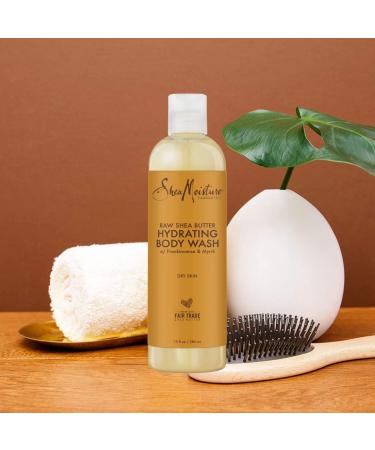 Shea Moisture Raw Shea Butter Hydrating Body Wash with Coconut Oil & Vitamin E - Pack of 2, 13 Fl Oz Ea | Frankincense Myrhh Coconut - Buy Online on GoSupps.com