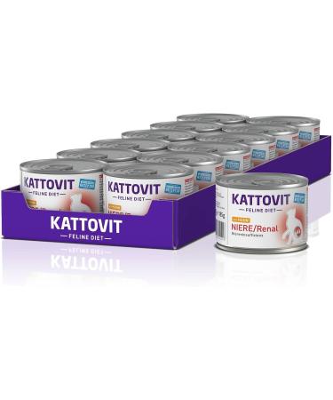 Kattovit Feline Diet Kidney/Renal Chicken 12x185g