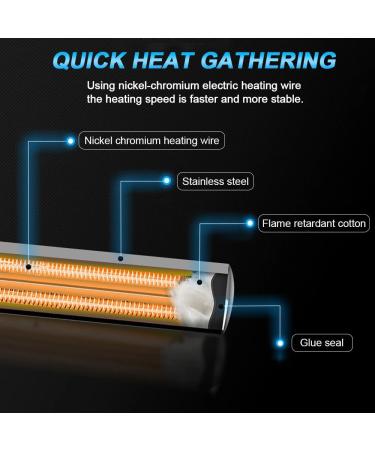 Abiemuce 300W Aquarium Heater | 304 Stainless Steel | Adjustable Temperature | Suction Cup Design | Ideal for Fish Tanks (18-34 220V) - Buy Online on GoSupps.com